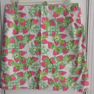 Lilly Pulitzer Strawberry Skirt size 2